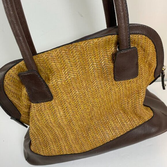 London Fog Women's Brown Satchel Handbag Medium - Picture 7 of 8